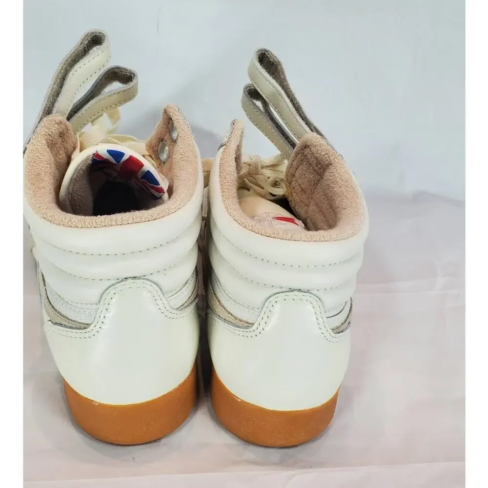 Reebok Beige Freestyle Hi Sneakers Women's Size 8 NWOB